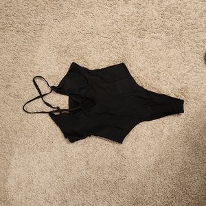 Black one piece swimsuit